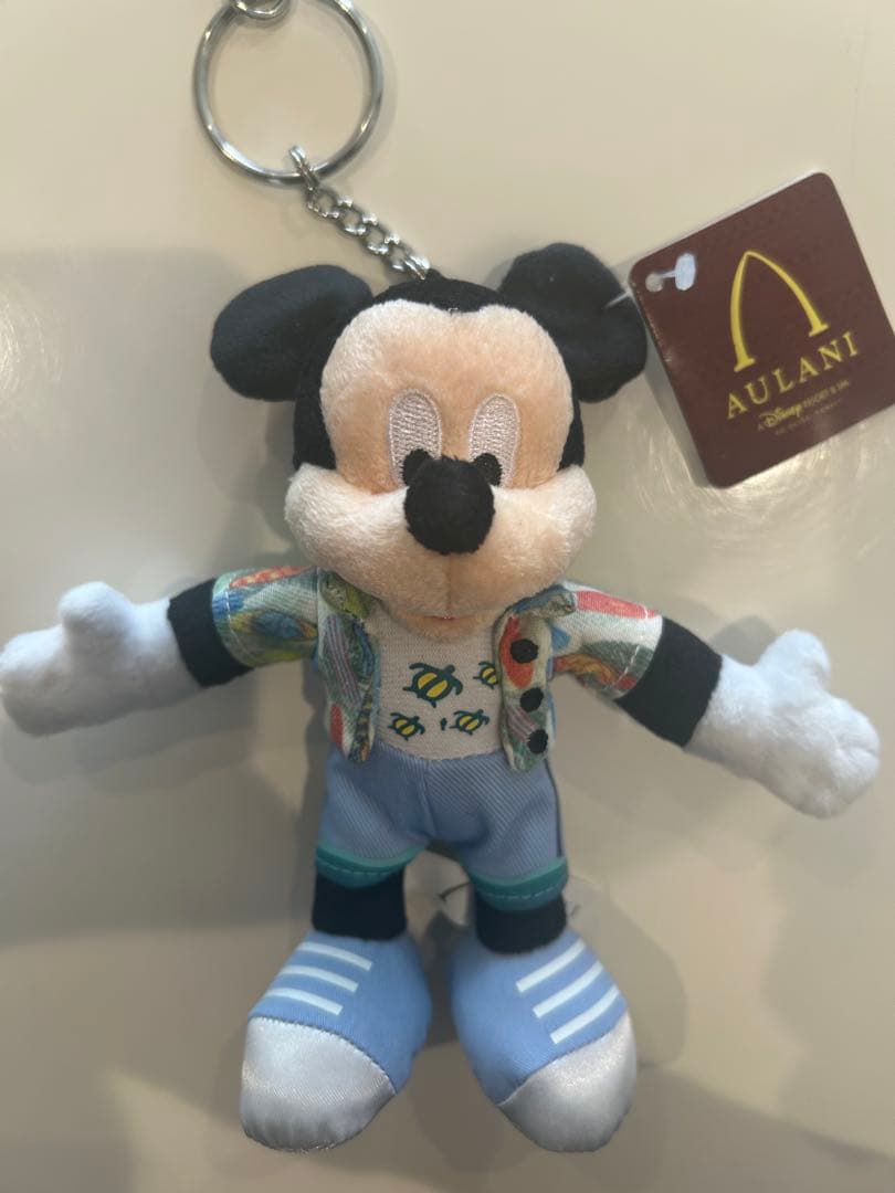 HawaiiAULANI限定♡ミッキー ミニー ぬいぐるみ キーホルダーセット