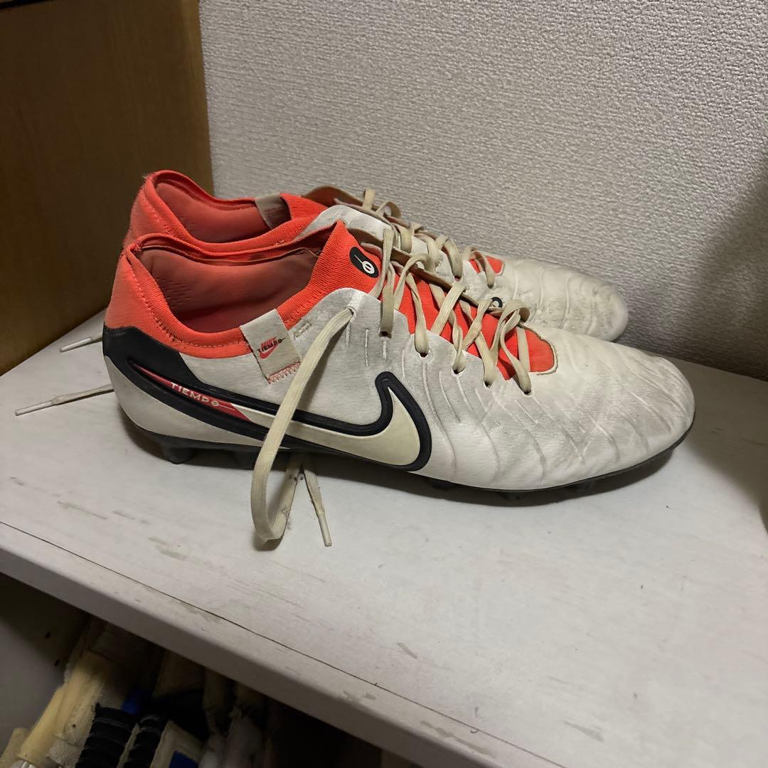 Nike Tiempo サッカーシューズ ホワイト/オレンジ/ブラック