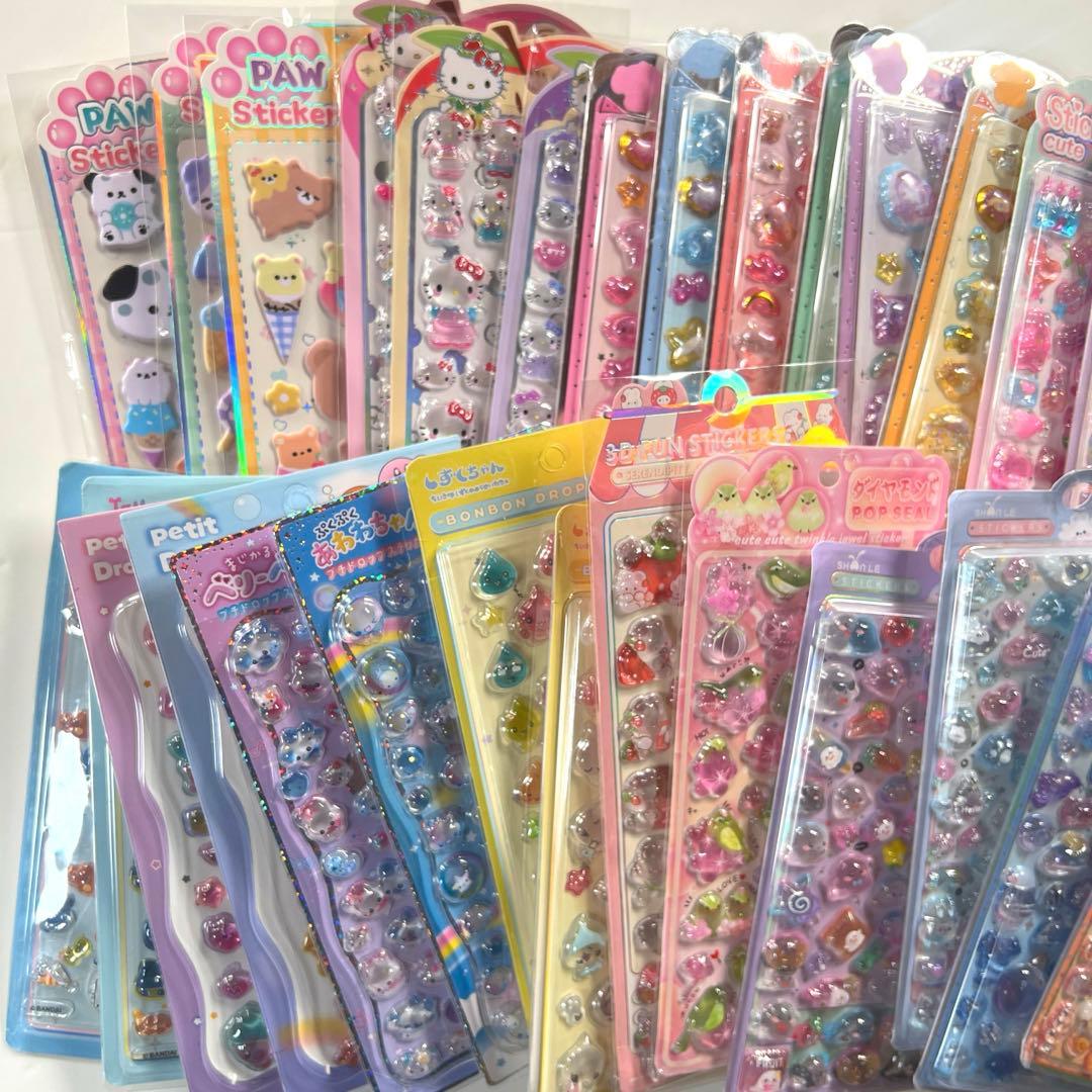キャラクターシールセット 3Dデザイン30シート