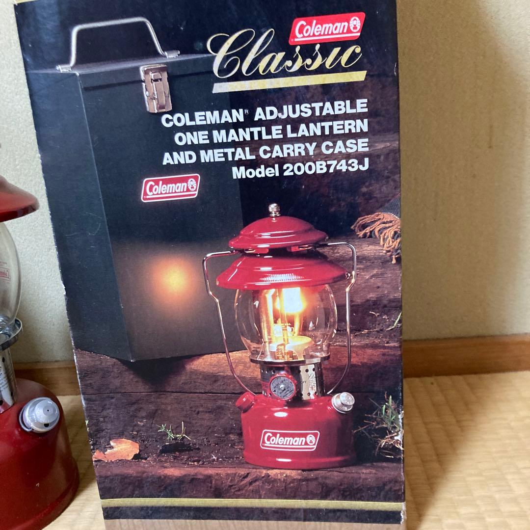 Coleman Model 200A レッドランタン 収納ボックス付き