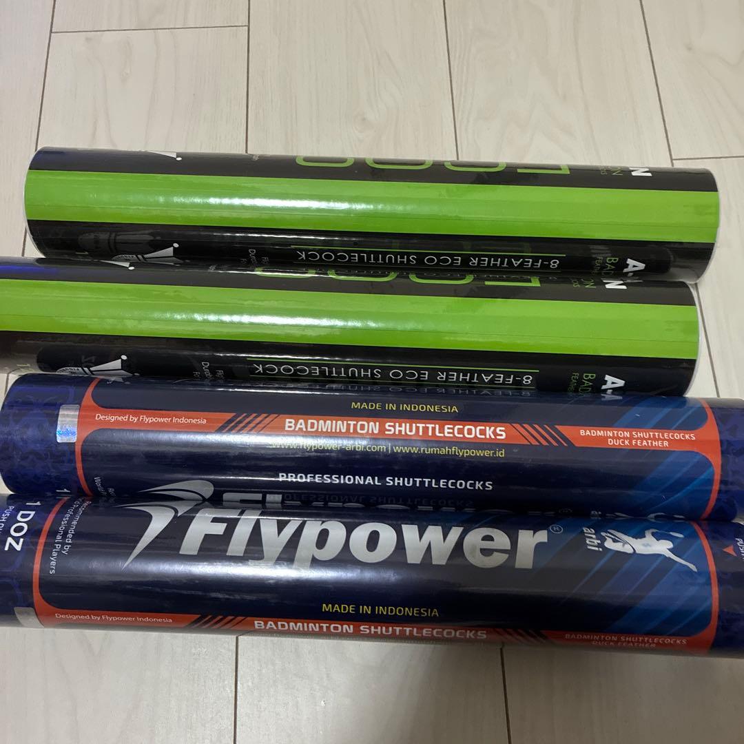 J*r様 新品未使用 ECO8 & Flypower バドミントンシャトル 4本