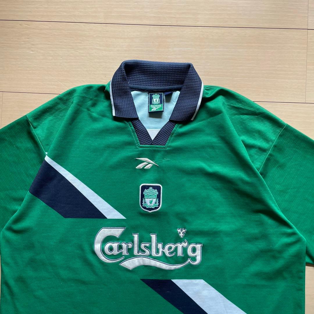 希少 99/01 Reebok リヴァプール ユニフォーム Carlsberg