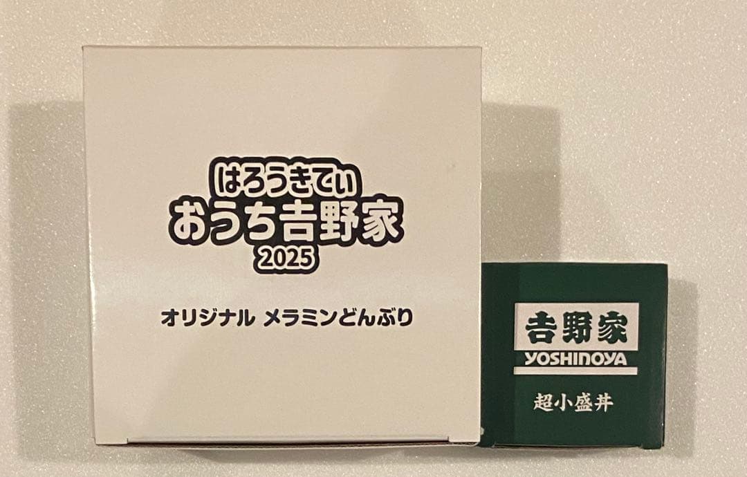 ハローキティおうち吉野家2025 オリジナル メラミンどんぶり超小盛丼2点セット