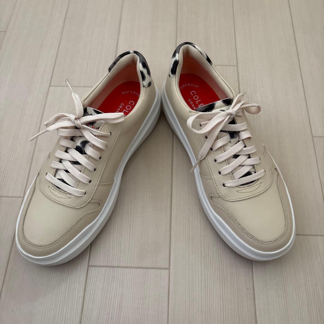 COLE HAAN GrandPro ベージュレザーシューズ