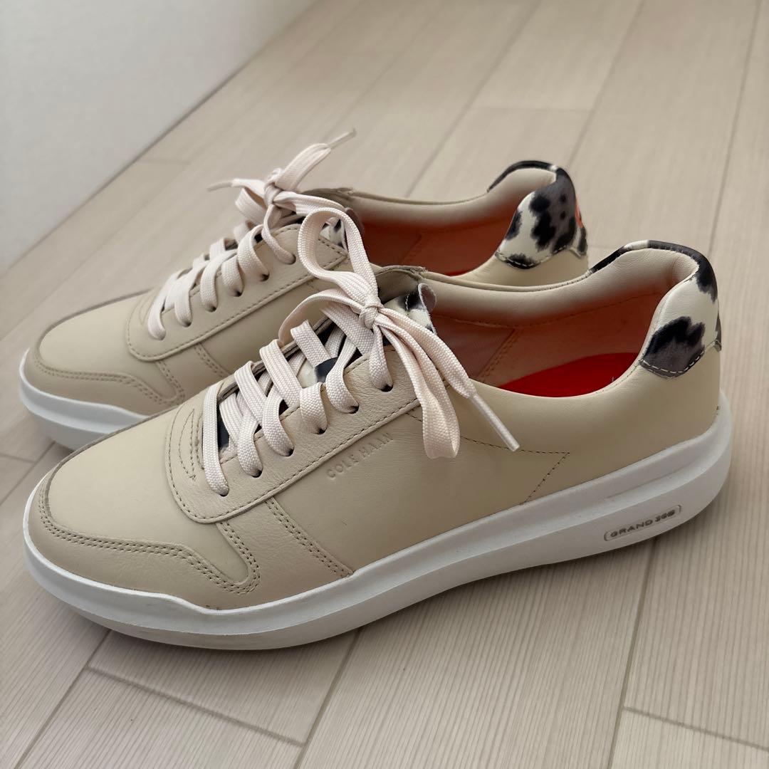 COLE HAAN GrandPro ベージュレザーシューズ