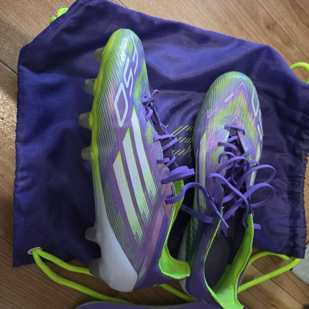 adidas F50 サッカーシューズ 紫/緑　エリート　HG/AG