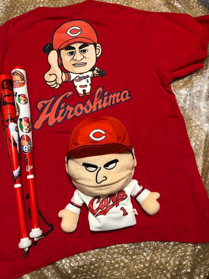 広島東洋カープ　前田智徳　パペット　激レアTシャツM 引退記念カンフーバット‼️