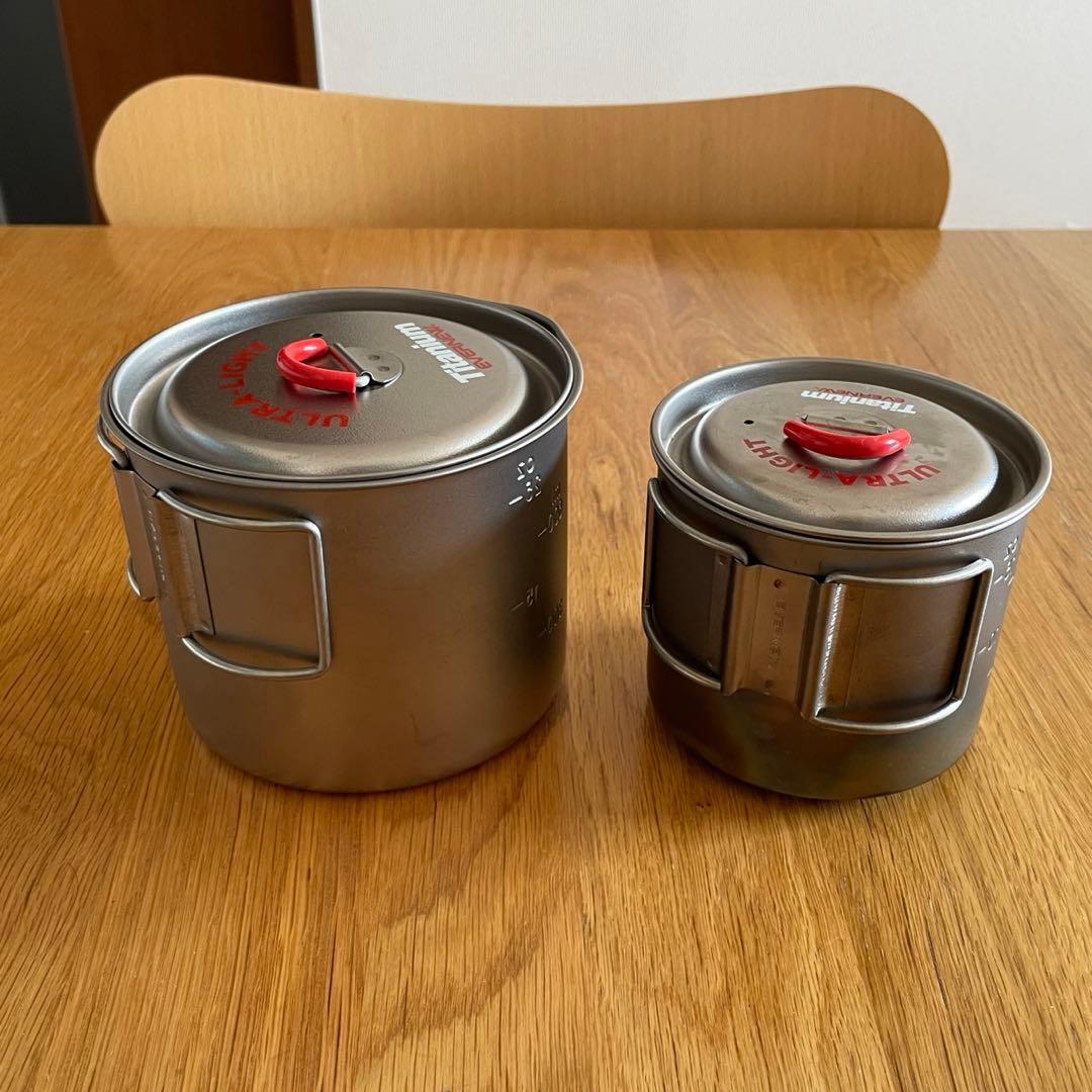 EVERNEW Ti Mug pot 500 900 旧ロゴ