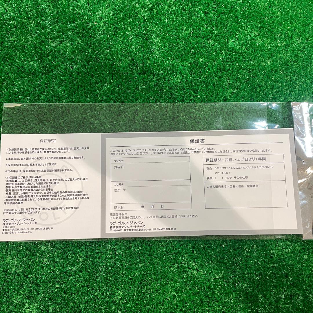 L.A.B.GOLF DF3/中尺モデルパター日本独自展開/ヘッドブラック