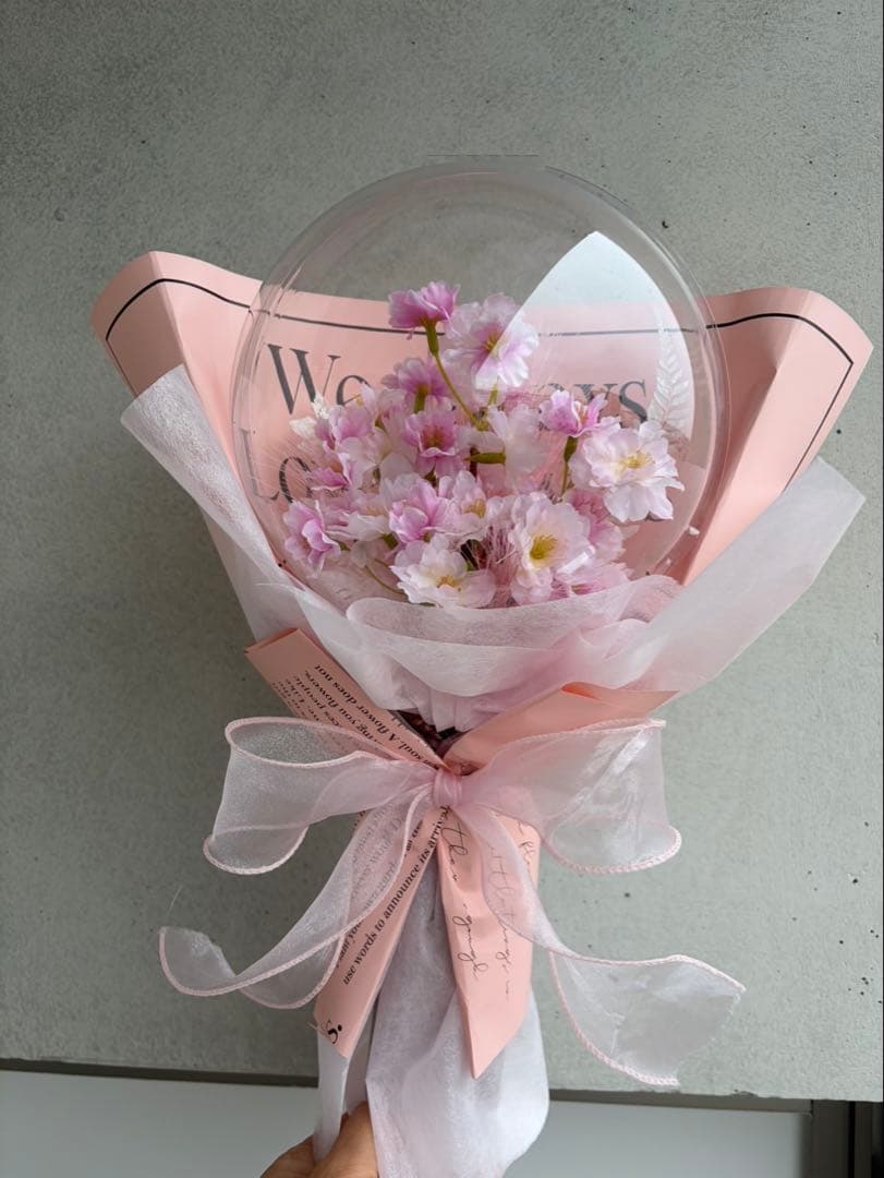 バルーンフラワーブーケ♡卒業式花束