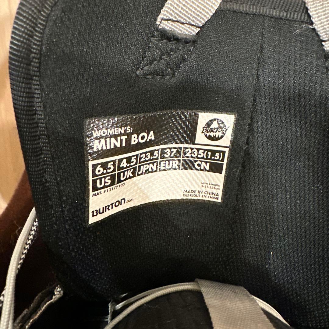 BURTON スノーボードブーツ MINT BOAシステム ブラック 23.5㎝