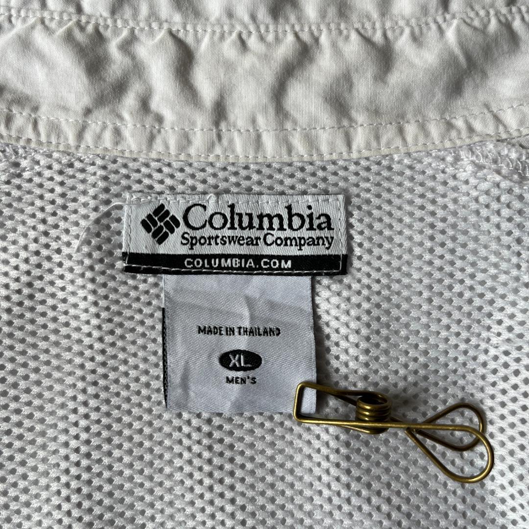 00s Columbia フィッシングシャツ 多ポケット XXL 白 A254