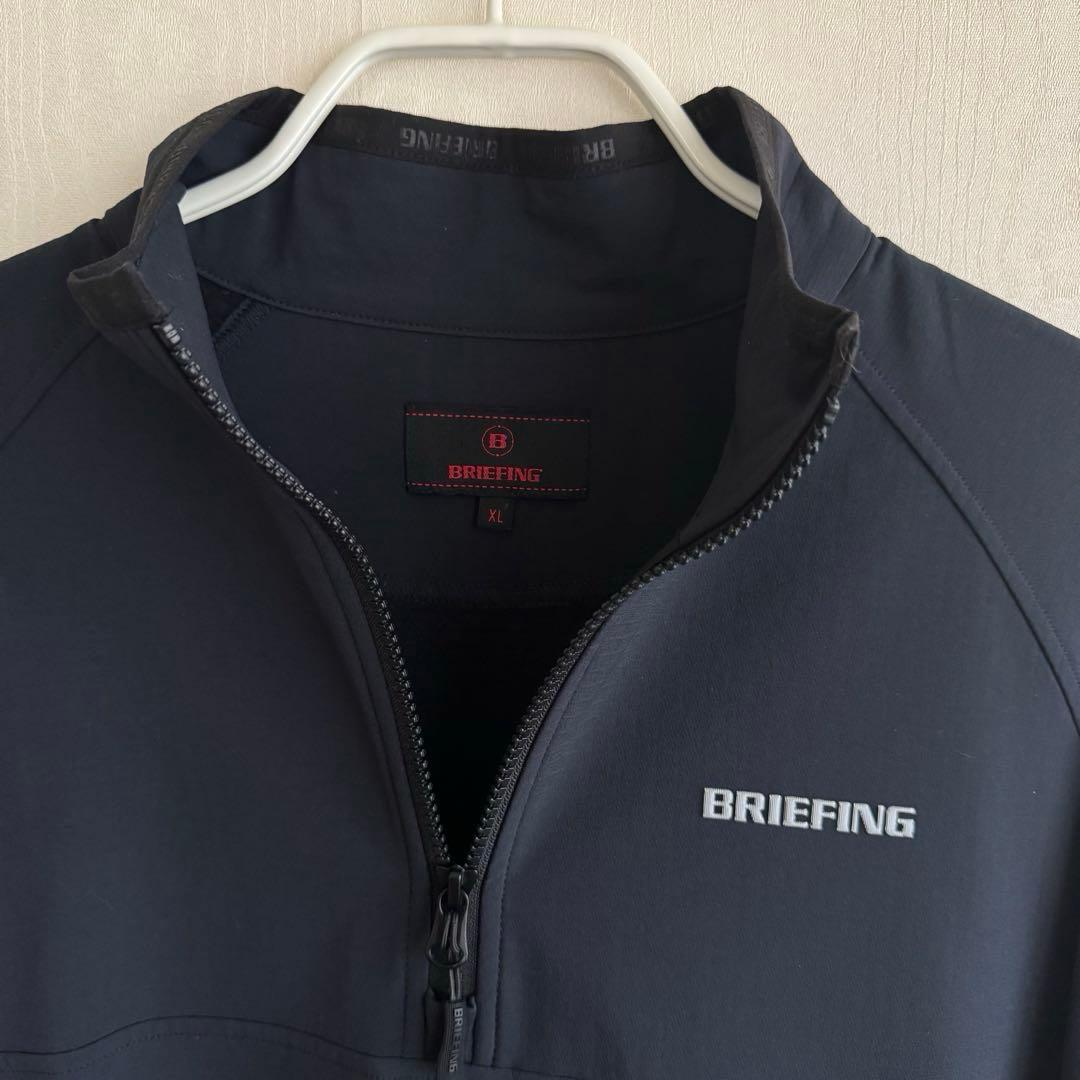 ★美品★2025秋冬★BRIEFING ハーフジップ ジャケット ブラック XL