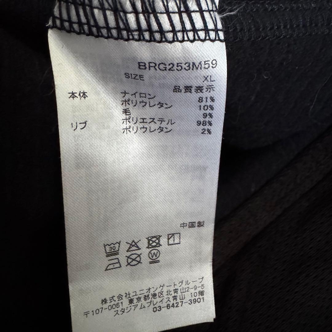 ★美品★2025秋冬★BRIEFING ハーフジップ ジャケット ブラック XL