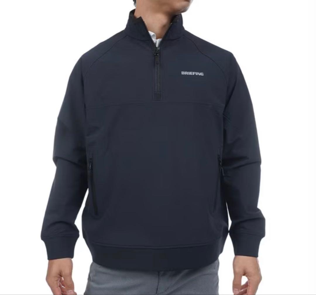 ★美品★2025秋冬★BRIEFING ハーフジップ ジャケット ブラック XL