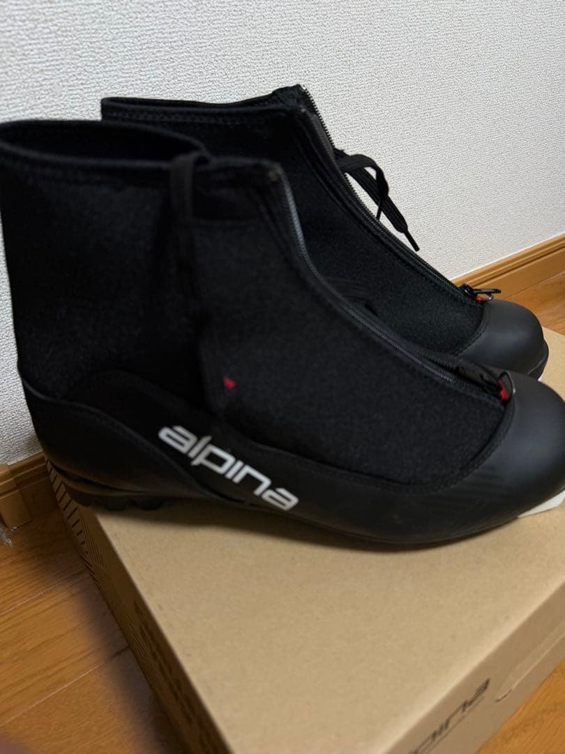 Alpina T 10 ブラック クロスカントリースキー ブーツ 26.5