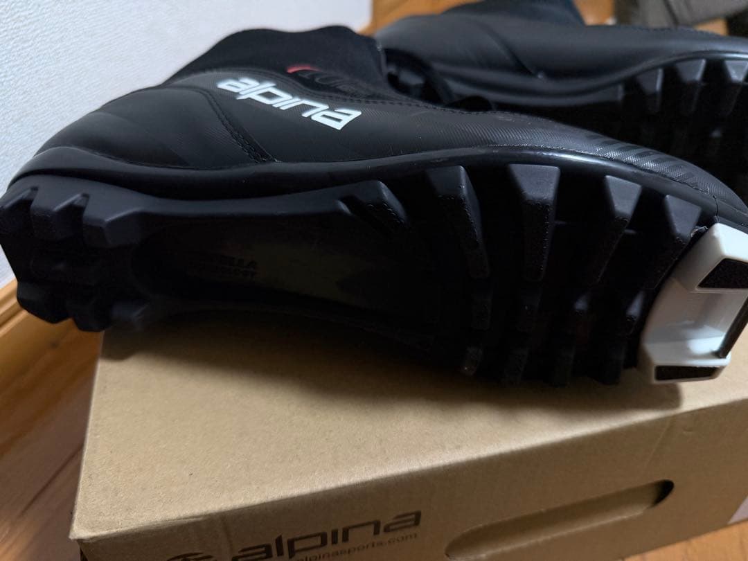 Alpina T 10 ブラック クロスカントリースキー ブーツ 26.5