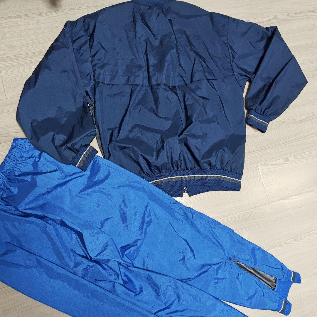 裏アルミ　PUMA 上下 80's90’sネイビー/ブルーヒットユニオン