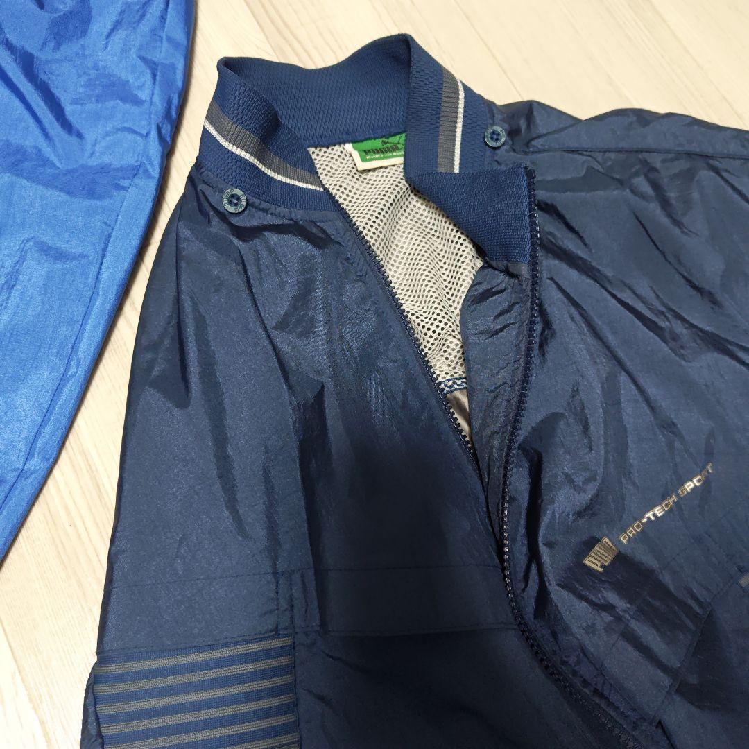 裏アルミ　PUMA 上下 80's90’sネイビー/ブルーヒットユニオン