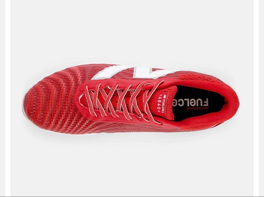 New Balance ポイントスパイク　レッド27.5㎝