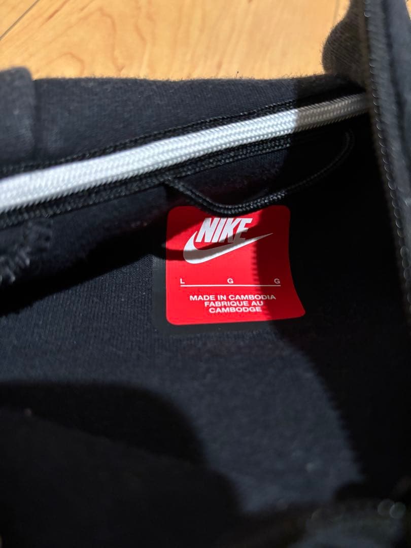 NIKE テックフリース　黒　上下　L