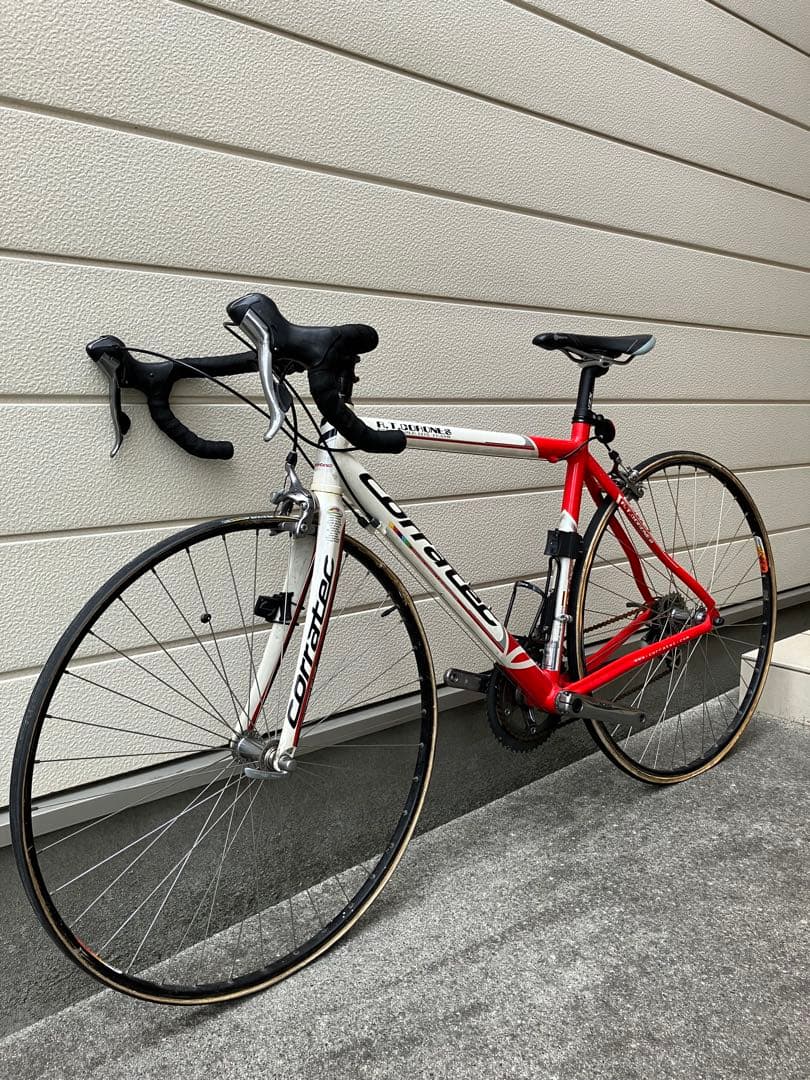 ロードバイクcorratec現状品、used品、長期自宅保管品タイヤ交換必要です