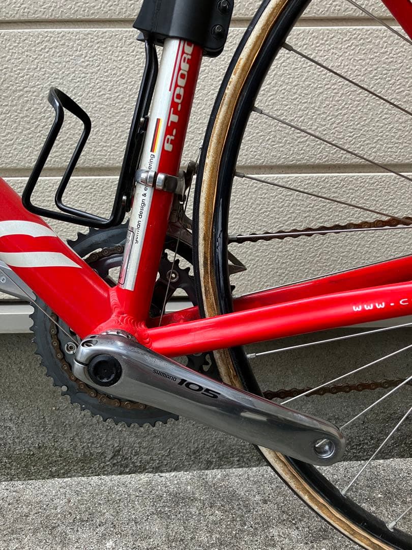 ロードバイクcorratec現状品、used品、長期自宅保管品タイヤ交換必要です
