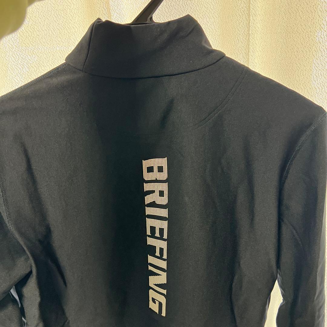 BRIEFING 裏起毛 モックネックTシャツ