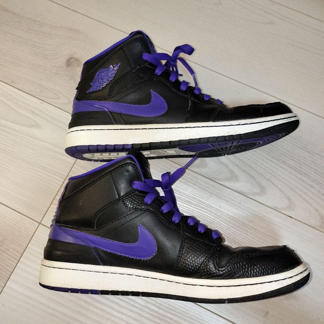 Nike Air Jordan 1 ブラック/パープル ハイカット