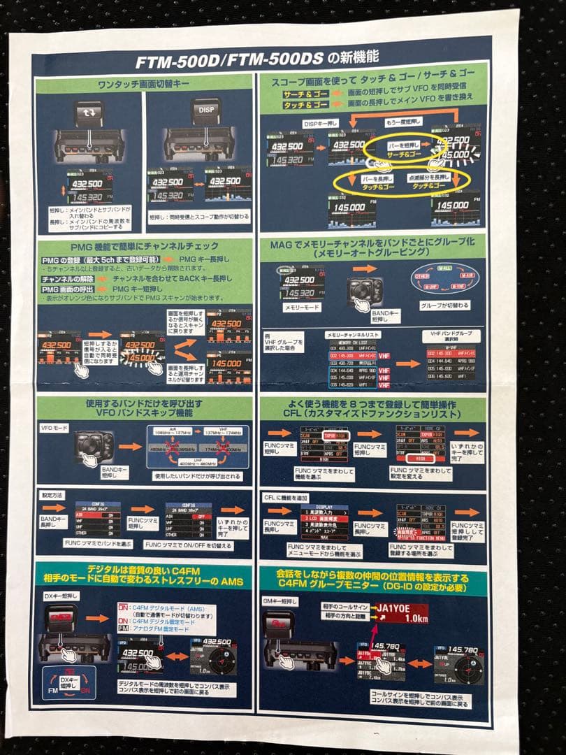 YAESU FTM-500D Dual Band Digital 50W機