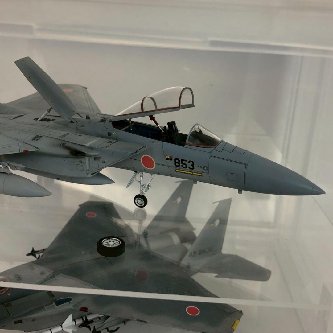 航空自衛隊 F-15 戦闘機 模型 1/72 完成品 2機セット ジャンク扱い
