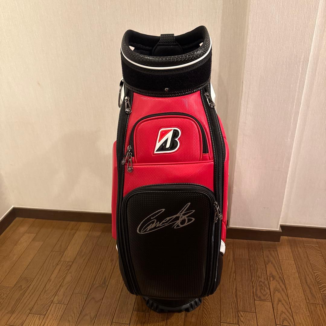 新品BRIDGESTONE golf キャディーバッグ　小祝さくら直筆サイン入り