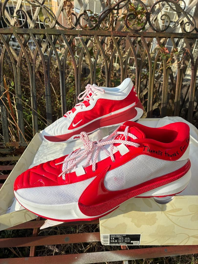 Nike バスケットボールシューズ レッド/ホワイト 43/34