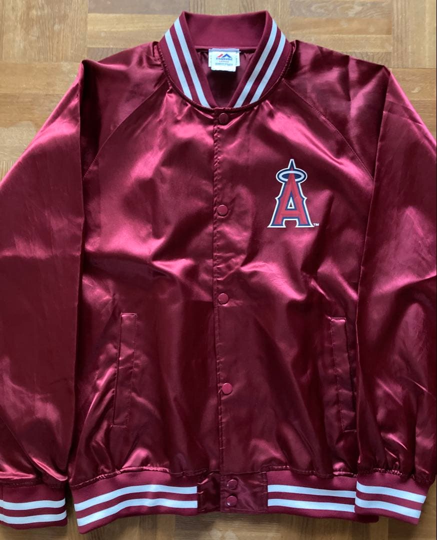 美品　正規品　大谷翔平 Majestic エンジェルス スタジャン 17番 L