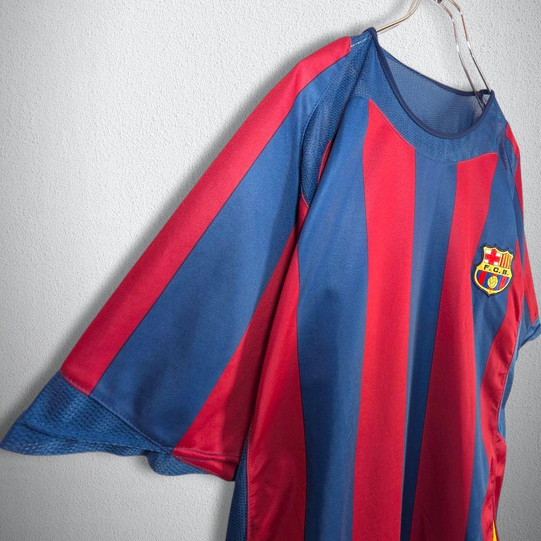 古着 サッカー ユニフォーム バルセロナ ストライプ メッシ ＃19