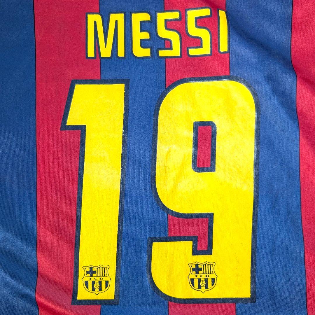古着 サッカー ユニフォーム バルセロナ ストライプ メッシ ＃19