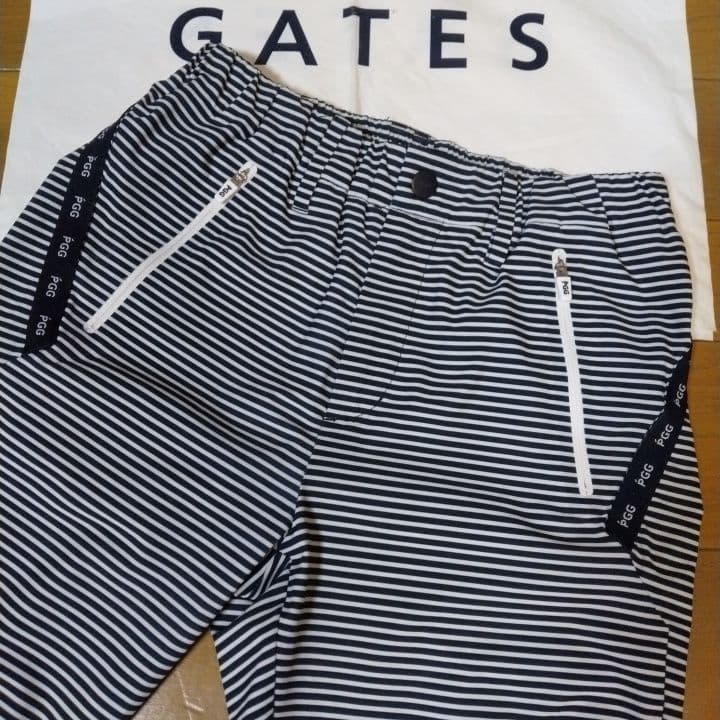 ⭐美品⭐パーリーゲイツ⭐PGG⭐ストライプパンツ⭐白&濃紺⭐M⭐
