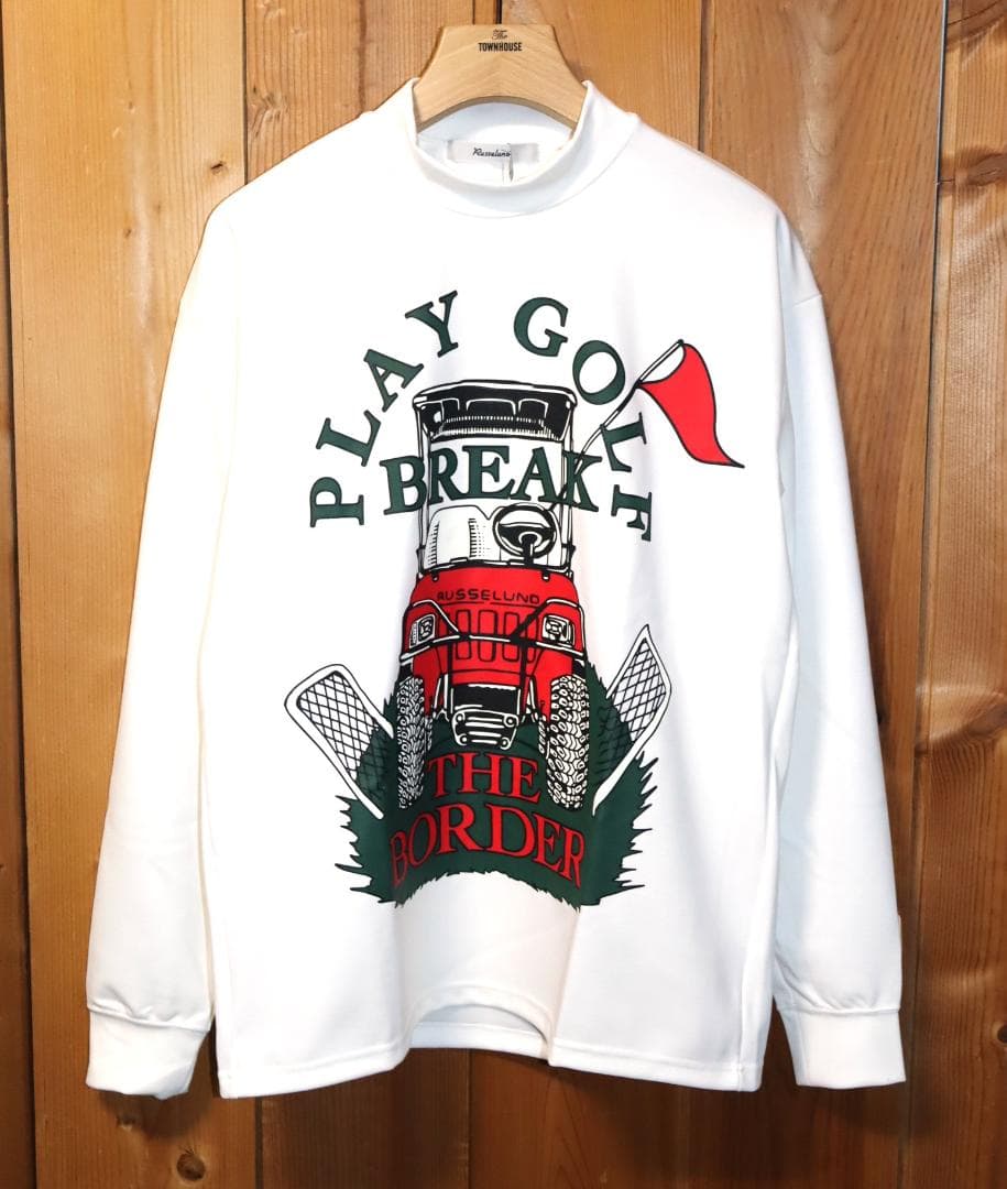 新品 Russeluno バギーカート モックネック 長袖シャツ (7/XXLⒽ
