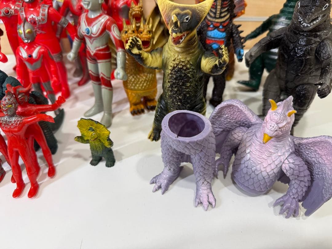 【激レア、当時物】ウルトラマンフィギュアと怪獣、ゴジラフィギュアセット31点