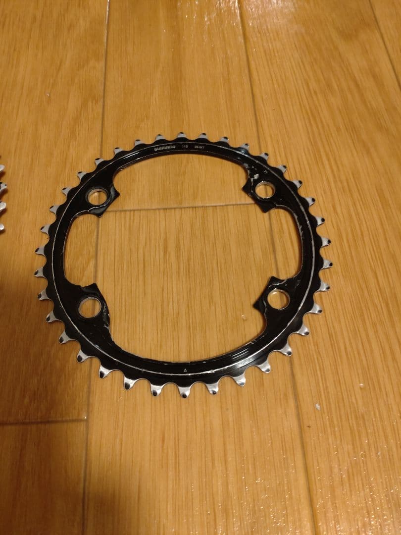 シマノ　DURA-ACE R9100 52-36 チェーンリング 傷あり