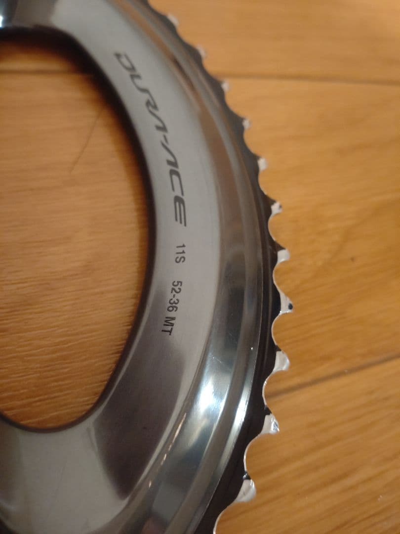 シマノ　DURA-ACE R9100 52-36 チェーンリング 傷あり