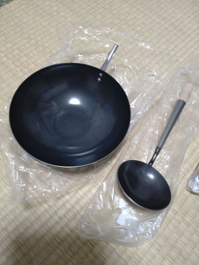 新品　ヨコザワテッパン×おやじキャンプ飯　「おやじ中華鍋」 特注中華鍋