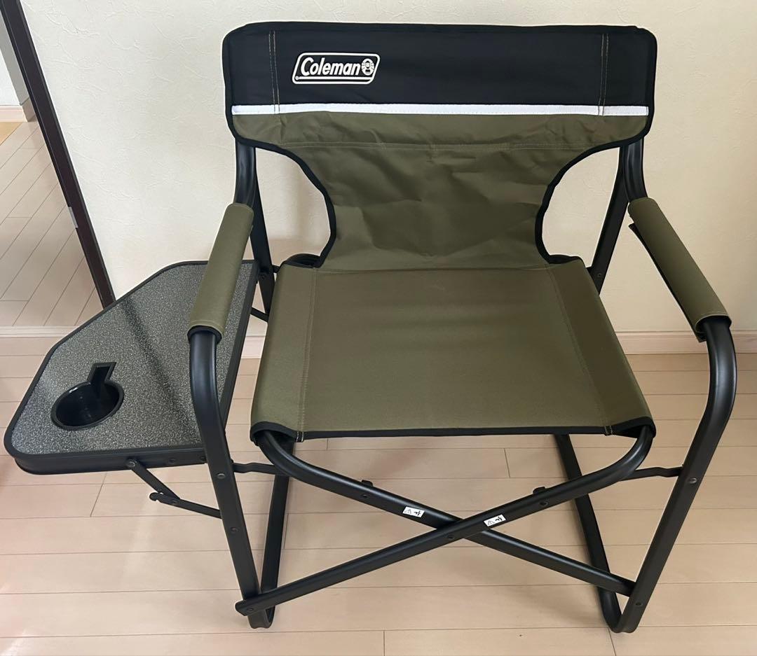 未使用品　2脚セット　Coleman アウトドアチェア ドリンクホルダー付き