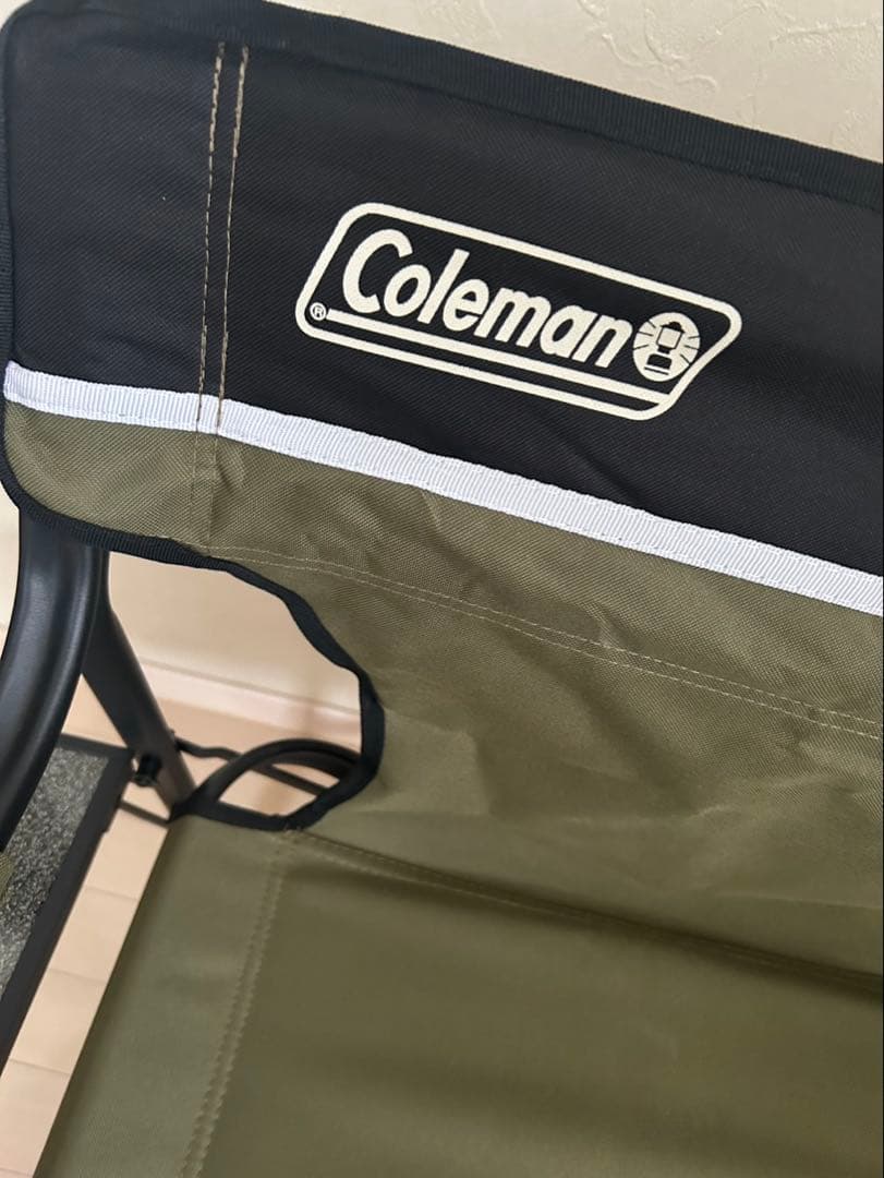 未使用品　2脚セット　Coleman アウトドアチェア ドリンクホルダー付き