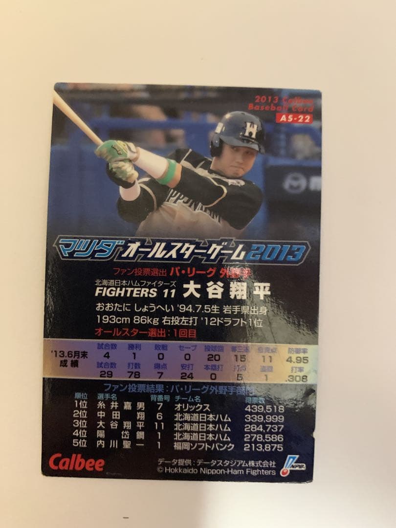 プロ野球カード　大谷翔平 レアカード4枚