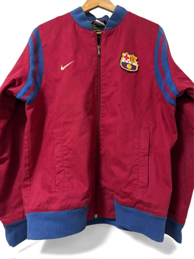 NIKE FCバルセロナ ボンバージャケット M 赤青