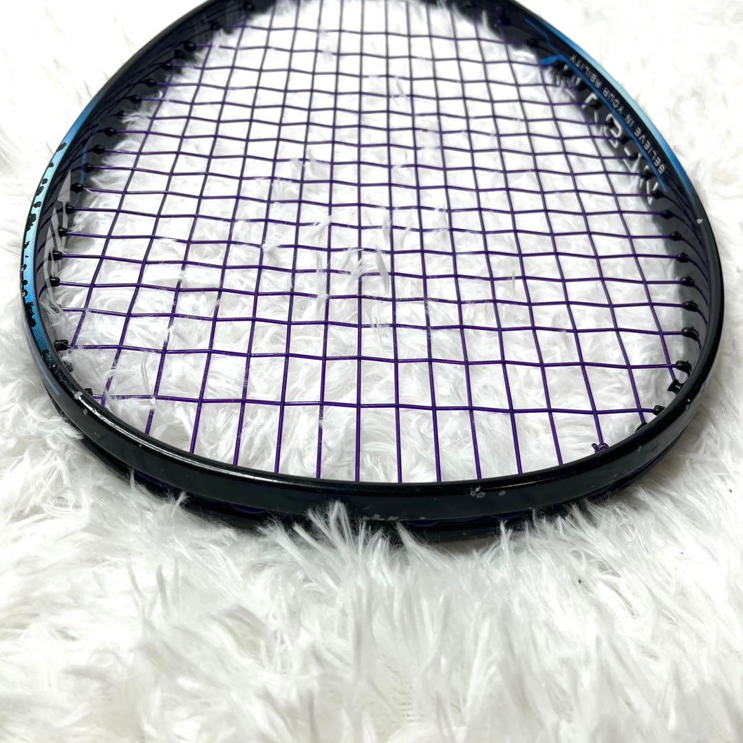 【美品】 ヨネックス ナノフォース8v REV UL1 ソフトテニスラケット 黒