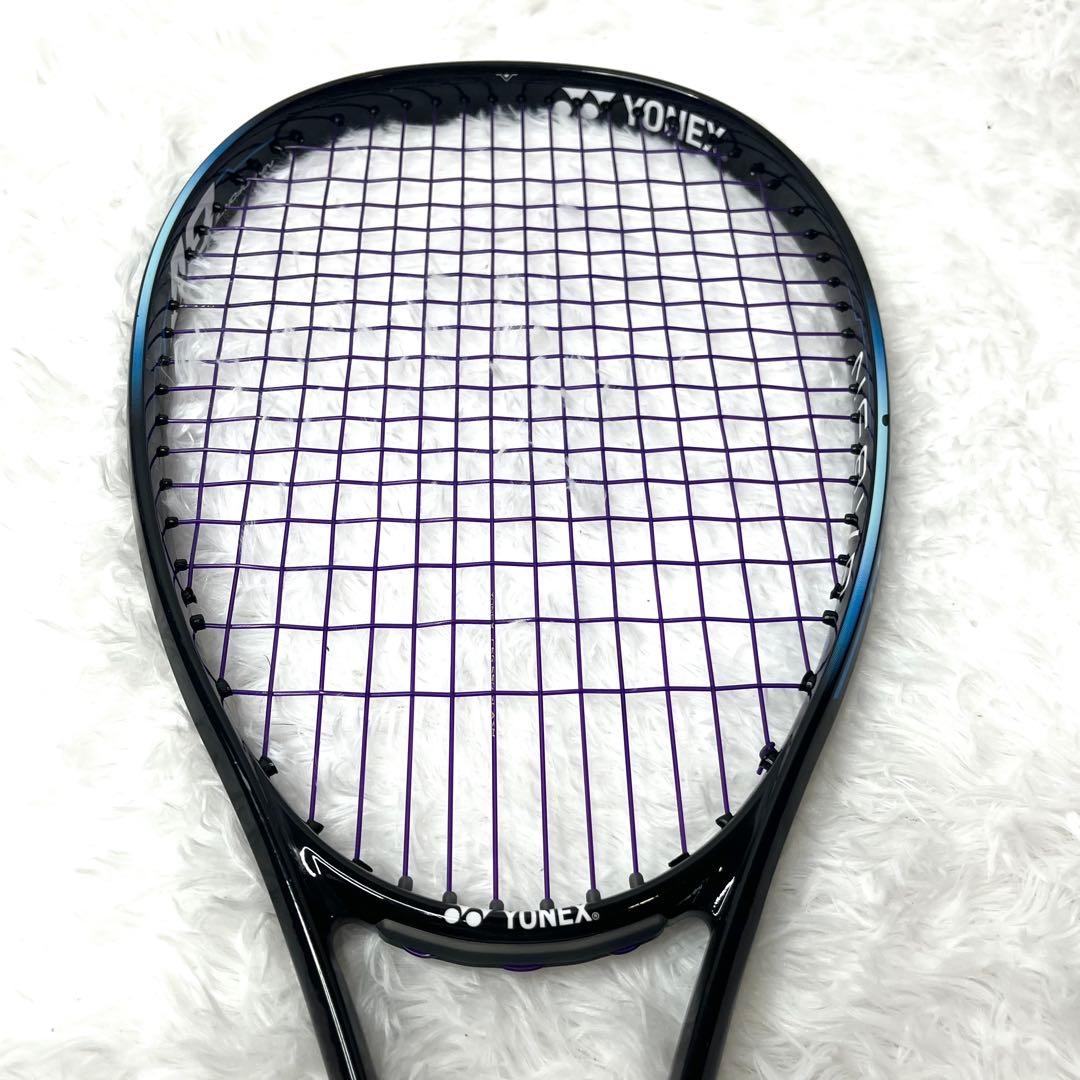 【美品】 ヨネックス ナノフォース8v REV UL1 ソフトテニスラケット 黒