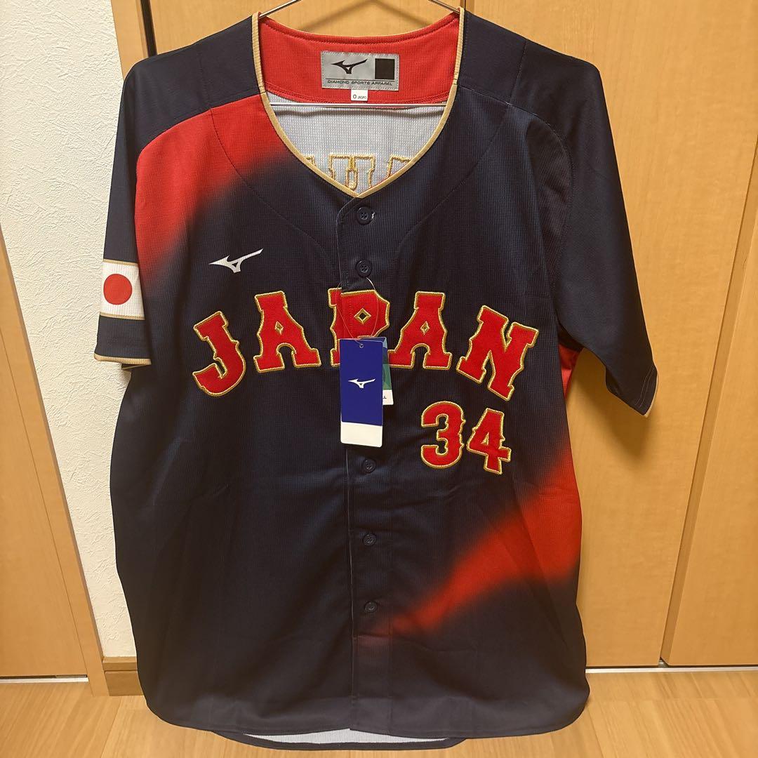 侍JAPAN WBCユニフォーム　吉田正尚　ビジターユニフォームO（XL）
