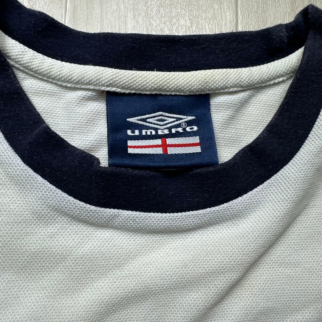 UMBRO イングランド代表ノースリーブシャツXL アウェイカラー